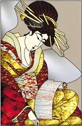 Geisha with a Letter