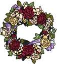 Victorian Rose Wreath